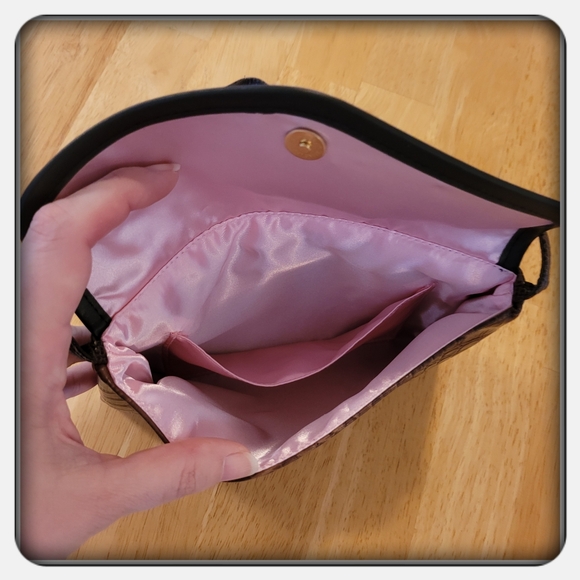 EUC Woman's Vintage Brown Faux Alligator Purse - Picture 5 of 6